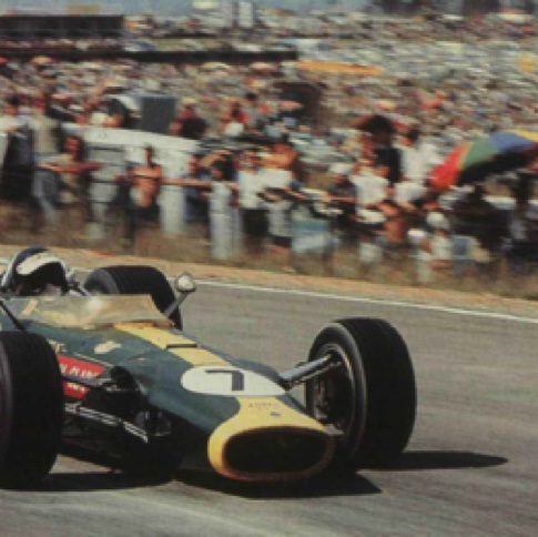 GP Afrique du Sud à Kyalami sur la Lotus 43 à Moteur H 16 BRM